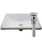 Novatto Rectangular Undermount White Porcelain Sink with Chrome Drain Set NP-U193906CH - alternate 1